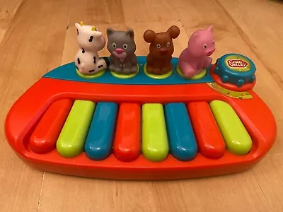 Chad Valley Colourful Kids Learning Fun Piano Farm Animal Keyboard With Sounds • £10