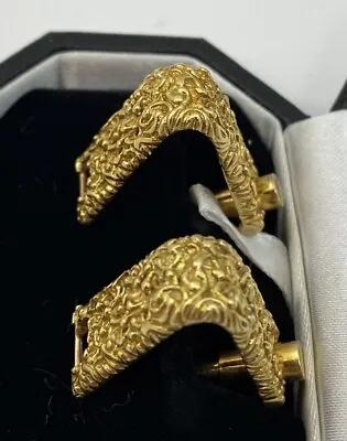 Unusual Vintage 18ct Yellow Gold Cufflinks By Kutchinsky 21.7g London 1965 • £1300