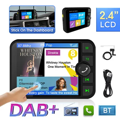 Bluetooth Digital Car DAB Radio FM Transmitter MP3 Player Receiver USB Adapter • £35.99