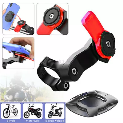 For Quad-Lock Out Front Bike Twist Mountain Cradle Cycling Phone Holder Device • £6.89