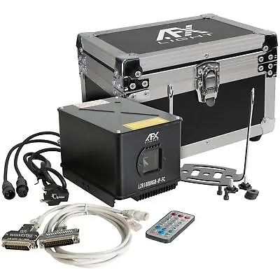 £569 • Buy AFX LZR1000RGB-IP-FC 1W RGB ILDA/DMX-Controlled IP65 Laser In Flightcase