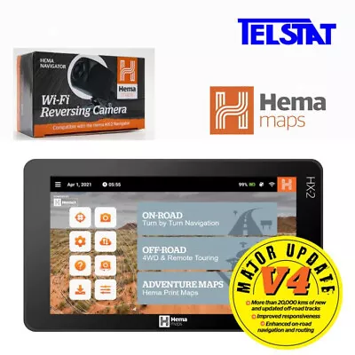 Hema HX-2 Off Road GPS Navigator + Wireless Reversing Camera • $899
