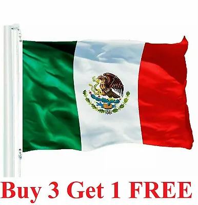  3x5FT MEXICO FLAG LARGE MEXICAN LATIN LATINO Bandera Mexicana Cinco De Mayo • $3.95