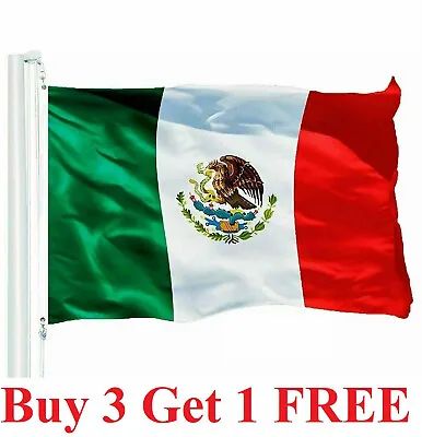 New 3’x5’ Polyester MEXICO FLAG Mexican Banner Pennant Bandera Indoor Outdoor • $3.79