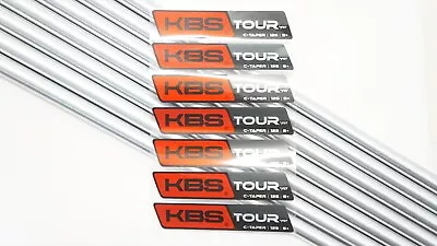 Uncut KBS Tour C-Taper 125 S+ Stiff+ 37.5 -40  4-PW Iron Shaft Set PULLS .355T • $259.99