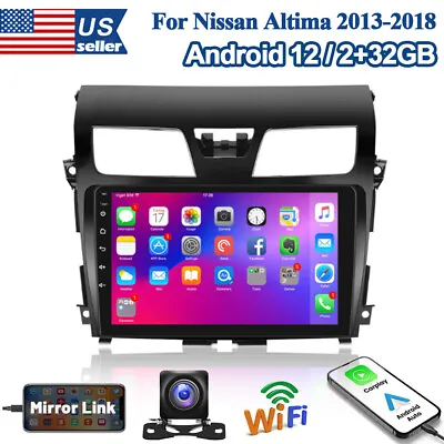 10.1  Car Stereo Radio GPS NAVI Android 12 Carplay For Nissan Altima 2013-2015 • $133.60