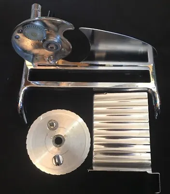 $74.95 • Buy Vintage Rival Food Slicer Meat Cheese Manual Hand Crank With Lock - Chrome