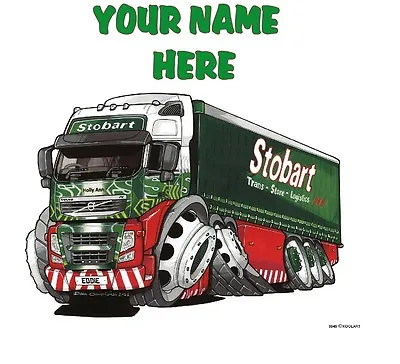 Koolart EDDIE STOBART Personalised Any Name POSTER  Gift Husband KIDS  DESIGN 4 • £10.99