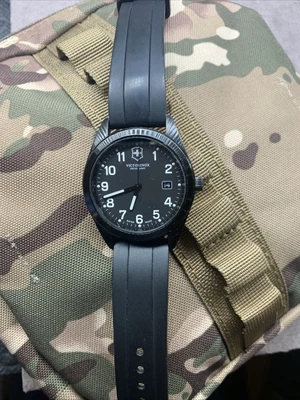 £90 • Buy Victorinox Swiss Army “garrison” 26071.CB 40mm All Black Limited Edition Watch