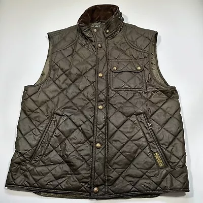 $74.99 • Buy Vtg Polo Ralph Lauren Mens Quilted Vest Riding Hunting Snap Front Green Size L