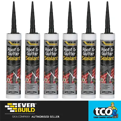 £3.99 • Buy Everbuild Roof & Gutter Sealant | Waterproof Bitumen Felt Adhesive X3 X6 X12 