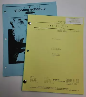 THE X-FILES / Frank Spotnitz 2000 TV Script Gillian Anderson  Via Negativa  • $265