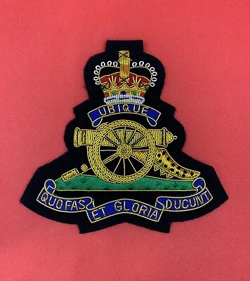 Royal Artillery Blazer Badge RA Hand Embroidered Bullion And Wire Blazer Badge • £15.99