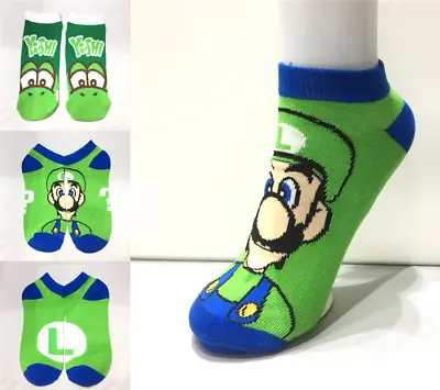 Anime Super Mario Odyssey Luigi Yoshi Crew Socks Men Women Cosplay Socking • $5.59