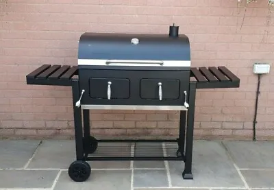 Super Grills  XXL Smoker Charcoal BBQ Portable Grill Garden Barbecue Grill New • £249.99