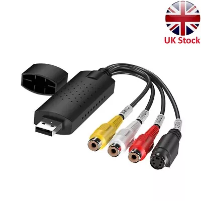 New USB 2.0 VHS Tape To PC DVD Audio Video Capture Card Converter Adapter UK • £6