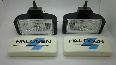 CLASSIC VINTAGE 6 INCH RECTANGLE DRIVING / FOG LIGHT Pair With COVERS • $63.58