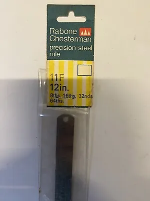 $16.23 • Buy Rabone Chesterman 11F Precision Steel Rule 12 Inch Made In England
