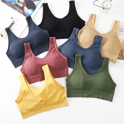 Strapless Women Cotton Underwear Seamless Color Matching Bra  Women Girls • £6.55