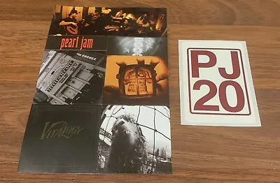 Pearl Jam Twenty + VS/Vitalogy Collector's Edition Promo Sticker Set • $25.76