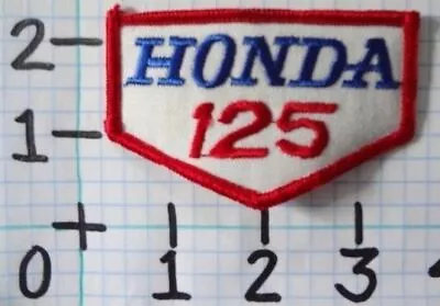 Vintage NOS Honda 125 Motorcycle Patch From The 70's 006 • $9.99