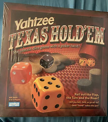 NEW Yahtzee Texas Hold'em Poker Dice Game SEALED Parker Brothers • $15