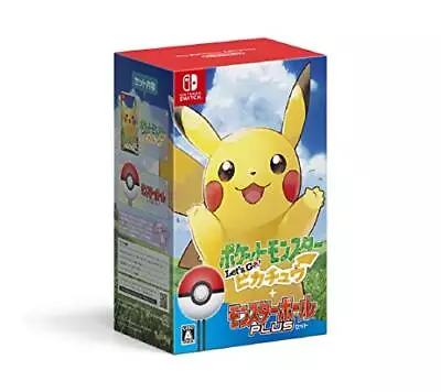 Let's Go Pikachu Poke Ball Plus Pack Nintendo Switch Pokemon Video Game NEW • $259.81