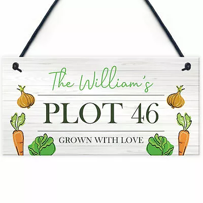 £5.99 • Buy Funny Allotment Sign Personalised Plot Sign Garden Summerhouse Shed Sign