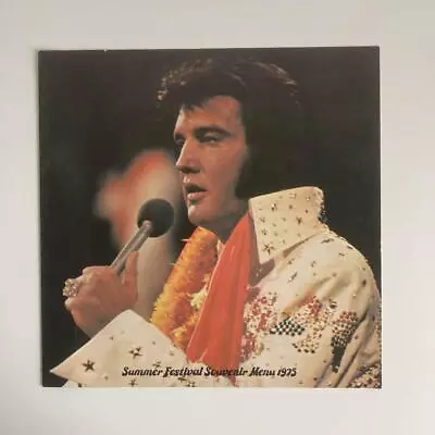 Rare Elvis Presley 1975 Svenia Menu Dinner Show  #WP3HEE • $287.36