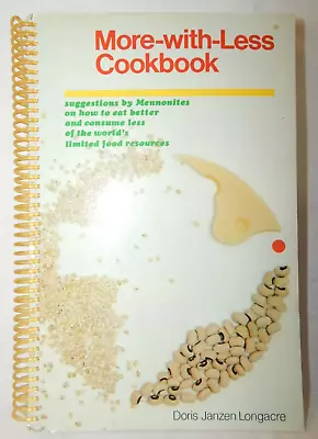 Vintage Mennonite More-With-Less Recipes Cookbook Cook Book Cooking 1992 • $12.95