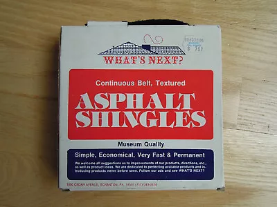 Dollhouse Roof Shingles What's Next Asphalt 35-1 Continuous Belt 1:12 • $14.99