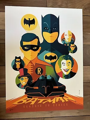 Batman Classic TV Series 1966 Poster Tom Whalen Adam West Burt Ward Mondo • $65