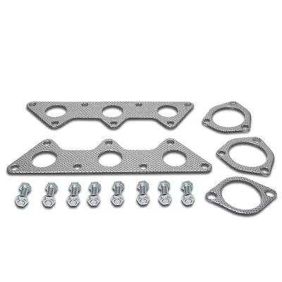 Fit 00-05 Mitsubishi Eclipse V6 Aluminum Exhaust Manifold Header Gasket W/Bolts • $18.99