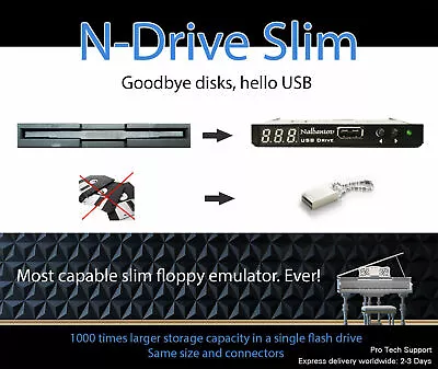 Nalbantov Floppy Disk Drive USB Emulator N-Drive Slim For Roland FA76 • $460.86