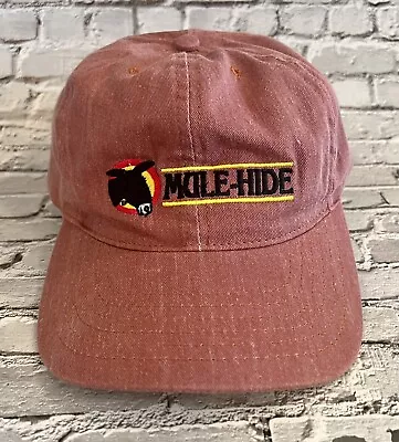 Vintage MULE-HIDE Roofs Adjustable Strapback Trucker Hat Cap Made In USA • $19.99