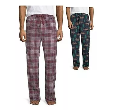 Stafford Men's Pajama Pants Soft Microfleece Size S M L XL NEW • $13.29