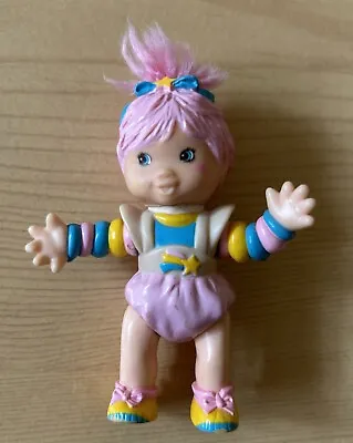 Vintage 80s Hallmark '83 Rainbow Brite BABY BRITE Pink Poseable Doll Figure • £9.99