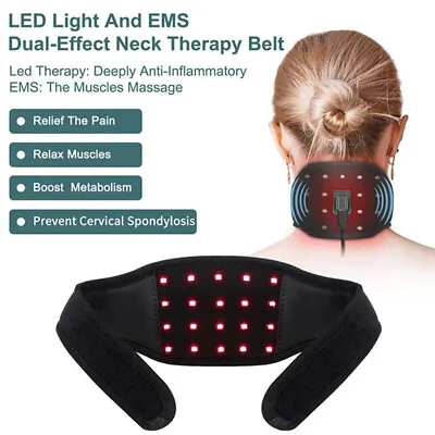 £18.49 • Buy LED Infrared Red Light Therapy Pad Device For Neck Joints Muscle Pain Treatment