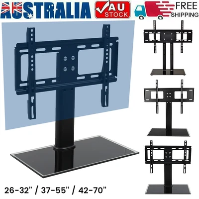 $27 • Buy Adjustable Universal Desktop Mount Stand Bracket Monitor LCD LED Plasma TV 26-70