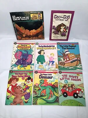 $7.99 • Buy Vintage Kids Book Lot Storytime Land Before Time Leo The Lop