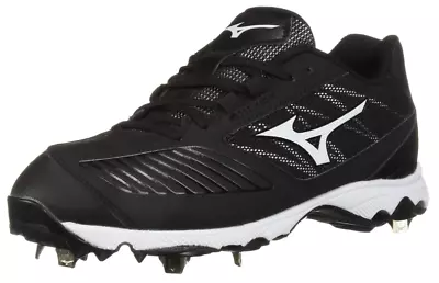 Mizuno Womens 7 Softball Cleats Metal 9-Spike Advanced Sweep 4 Black White • $16.88