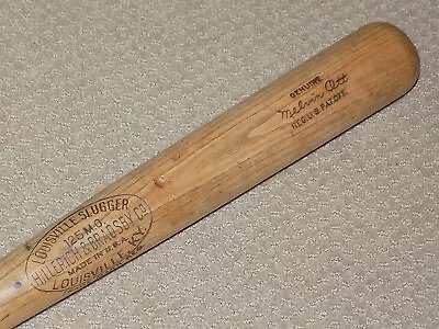 Mel Ott H&B Vintage Baseball Bat New York Giants HOF • $995