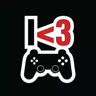 $6.49 • Buy I LOVE <3 GAMING Sticker 115mmW PlayStation 4 Console X1 Street JDM Drift 