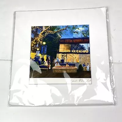 Sarah McKnight Art Print Signed An Evening At Jeni's Outdoor Scene New Plastic • $17.59