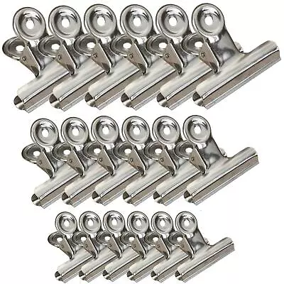 Chip Clips Bag Clips Food Clips 3 Sizes 18 Pack Heavy Duty Stainless Steel C... • $20.50