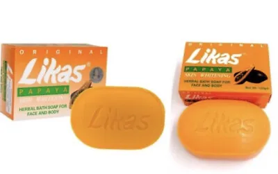 Likas Papaya Soap Skin Whitening Herbal Soap 5pcs X 135g Ea Free Shipping To US • £28.91