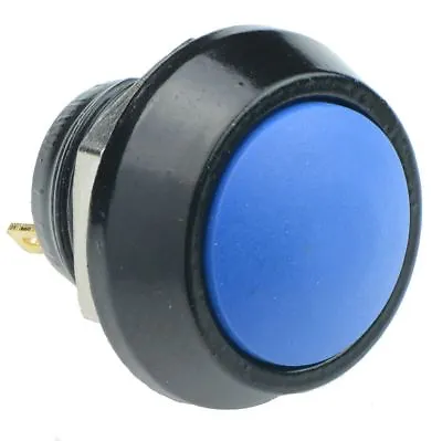 Blue Button Momentary Vandal Resistant Push Switch 2A SPST • £4.99