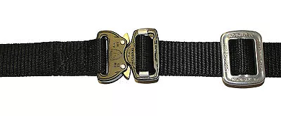 UKOM 1  25mm AustriAlpin Fashion Model Cobra Buckle Black Belt + Chrome TR -5bl • £25.20