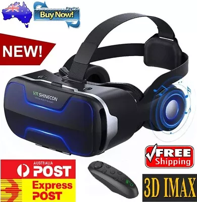$72.99 • Buy VR Box SHINECON 3D Headset Virtual Reality Glasses Goggles For LPhone Android AU