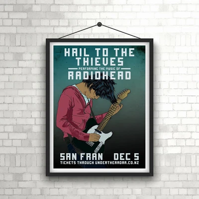 $14.98 • Buy Radiohead Hail To The Thieves Vintage Concert  Poster